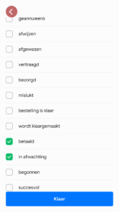 time -ordermanagement order status in afwachting en betaald - MyMeal Business Buddy