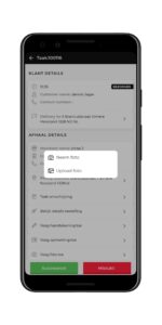 proof of delivery foto mymeal logistics app