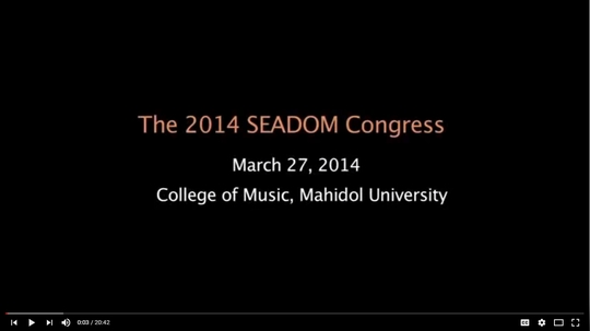 SEADOM Association Meeting 2014 Part_01 1/4