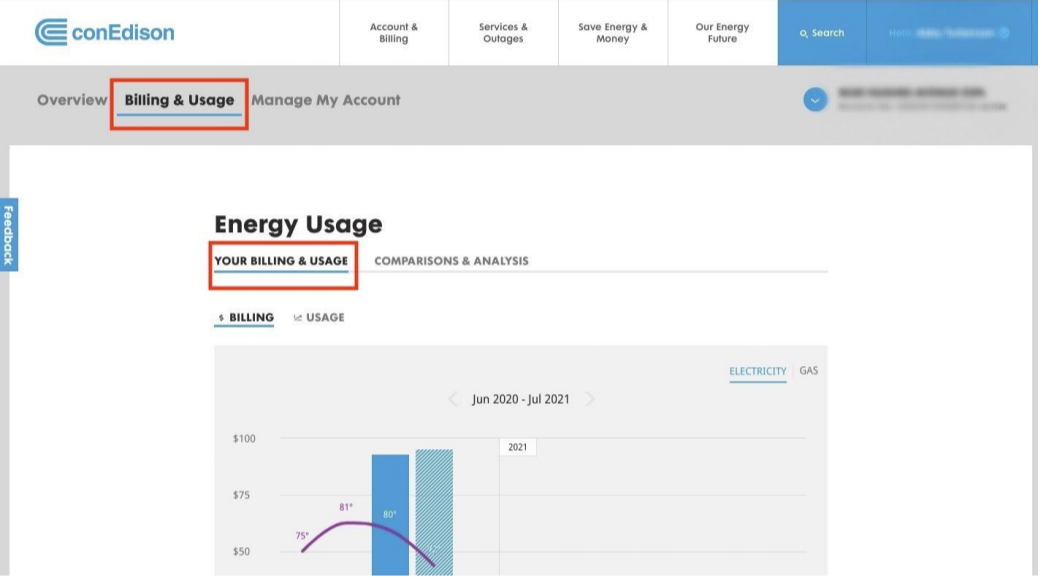 Con Ed Customer Usage Collection