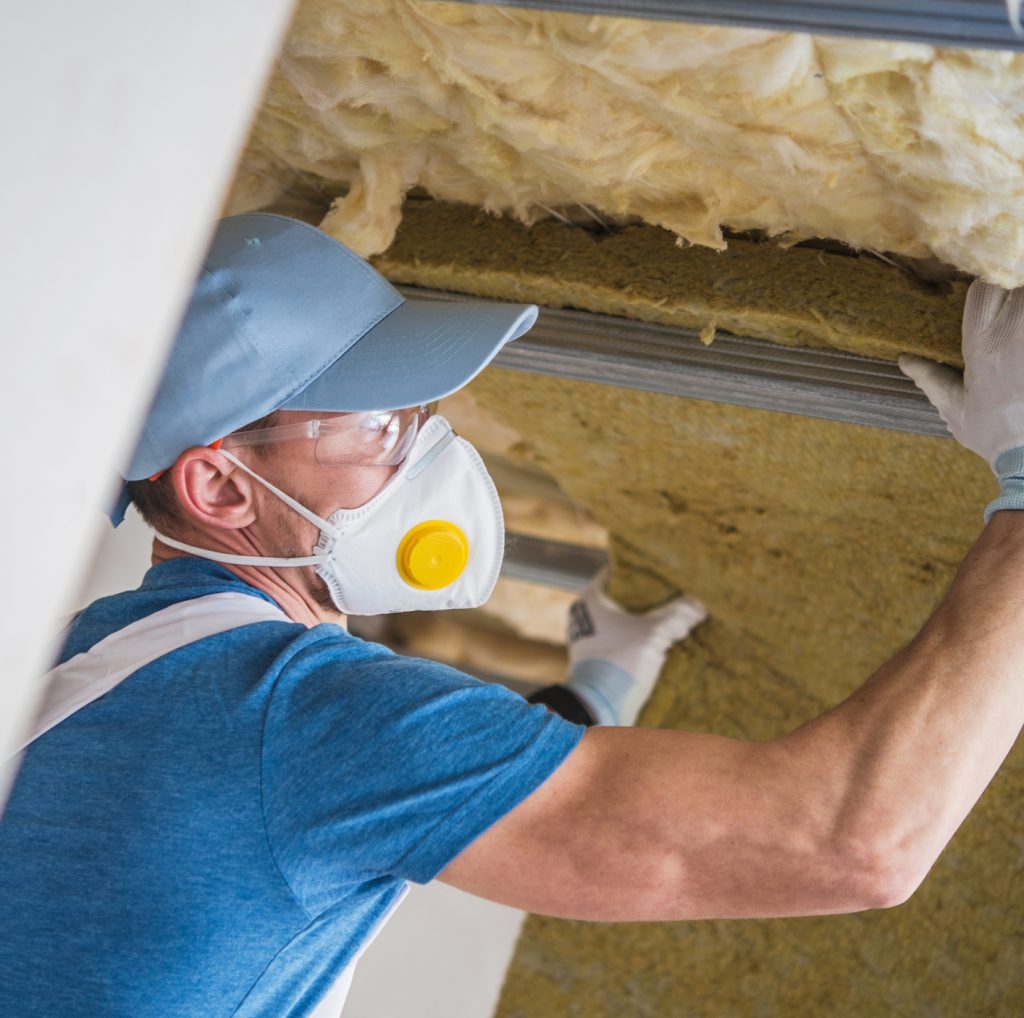 attic insulation installation