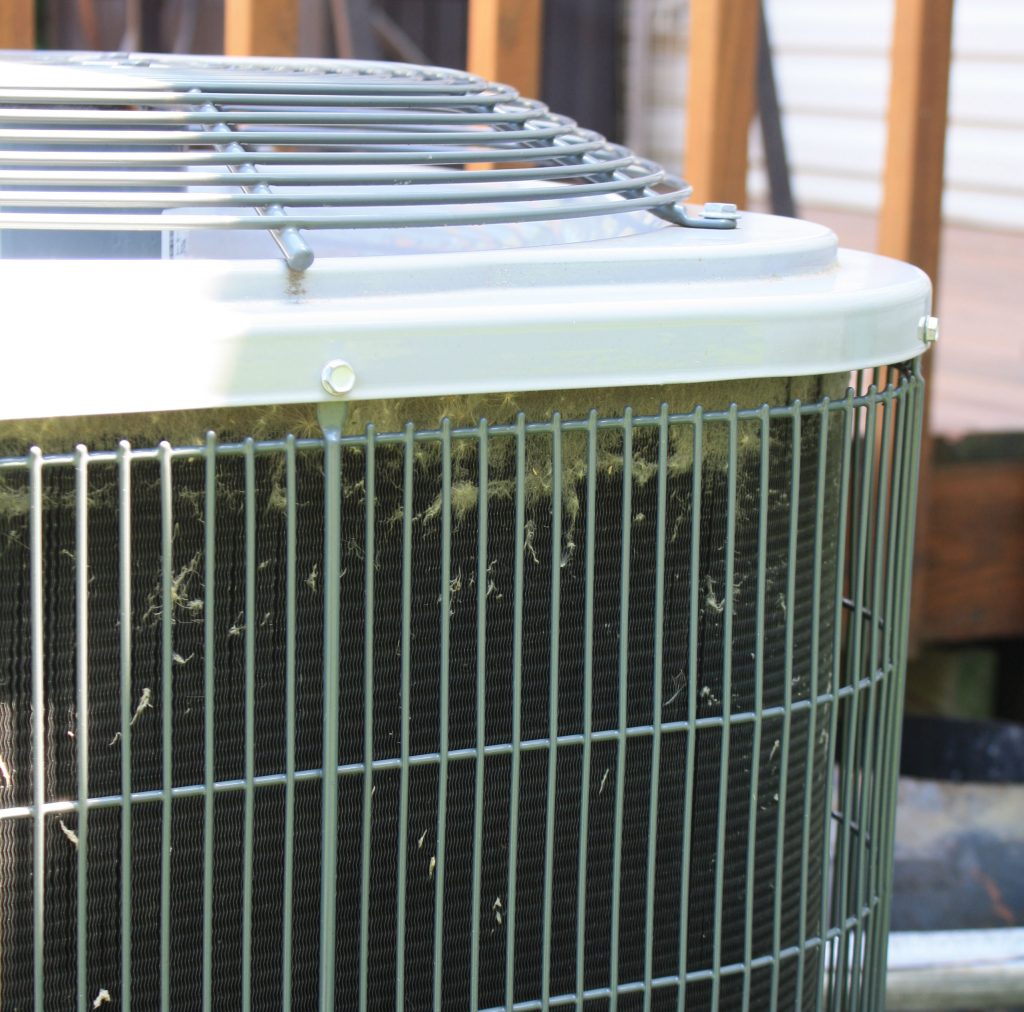 cottonwood seeds causing blockage in AC condenser coils