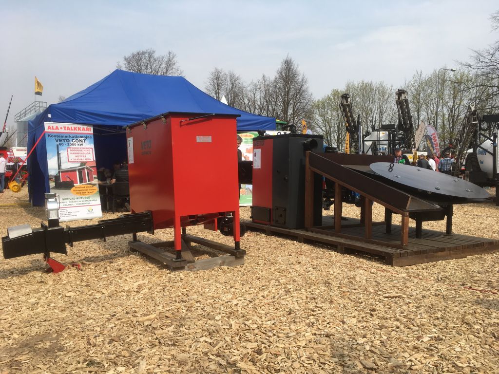 Biomass heating systems by Veljekset Ala-Talkkari Oy at Tartu Maamess 2019 exhibition.