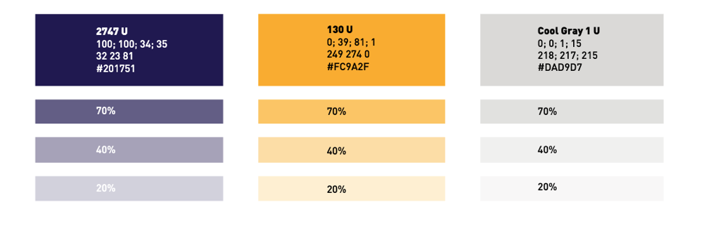 uva SeAMKin pääväreistä sekä esimerkkejä niiden käytöstä