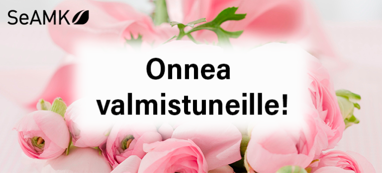 Onnea valmistuneille!