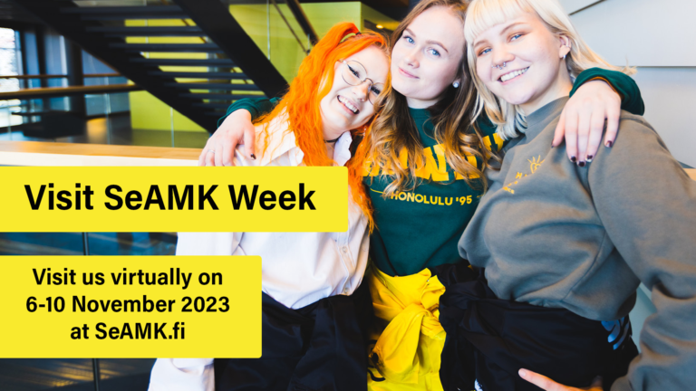 Visit SeAMK Week on 6-10 November 2023.