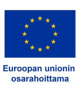 EU-lippu ja teksti Euroopan unionin osarahoittama
