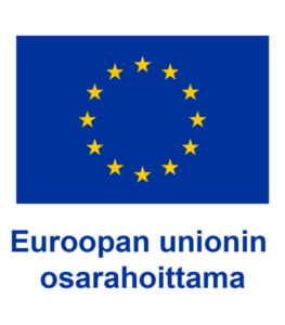 EU-lippu ja teksti Euroopan unionin osarahoittama