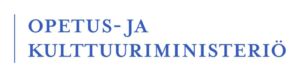 Opetus- ja kulttuuriministeriön logo.