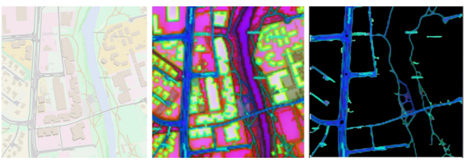 Parameter optimization for road extraction