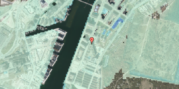 Stomflod og havvand på Islands Brygge 79A, 2. 3, 2300 København S