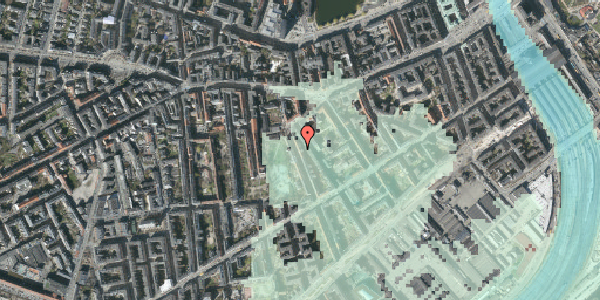 Stomflod og havvand på Absalonsgade 13, 1. th, 1658 København V