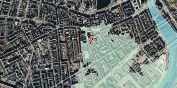 Stomflod og havvand på Absalonsgade 14, kl. , 1658 København V