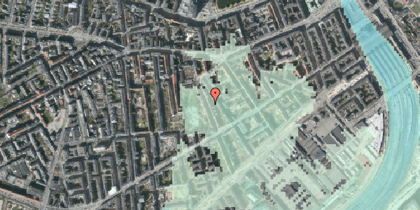 Stomflod og havvand på Absalonsgade 17, 1. th, 1658 København V