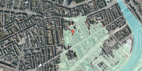 Stomflod og havvand på Absalonsgade 20, kl. th, 1658 København V