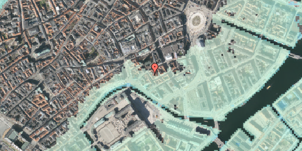 Stomflod og havvand på Admiralgade 17, 2. tv, 1066 København K
