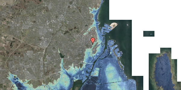 Stomflod og havvand på Ahornsgade 19, 2. , 2200 København N