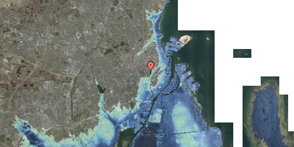 Stomflod og havvand på Birkegade 3, st. tv, 2200 København N
