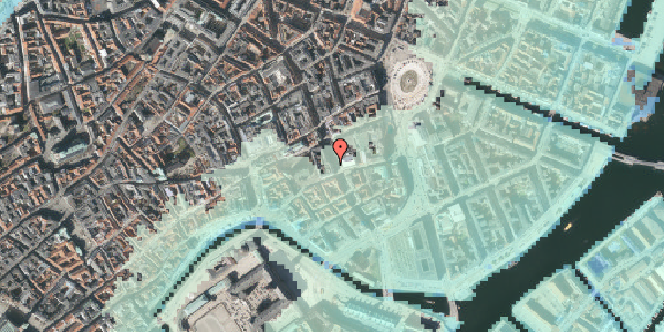 Stomflod og havvand på Bremerholm 18, st. th, 1069 København K