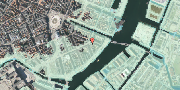 Stomflod og havvand på Cort Adelers Gade 1, kl. , 1053 København K