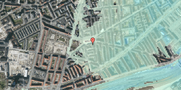 Stomflod og havvand på Enghave Plads 7, 4. tv, 1670 København V