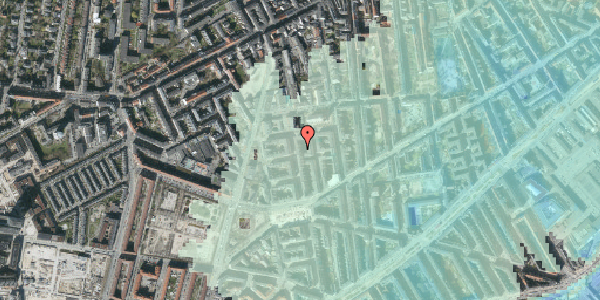 Stomflod og havvand på Flensborggade 5, 1. tv, 1669 København V
