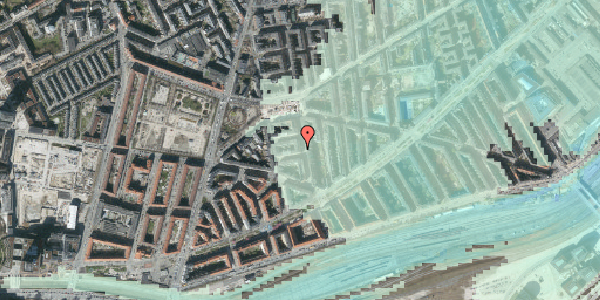 Stomflod og havvand på Flensborggade 32, 4. tv, 1669 København V