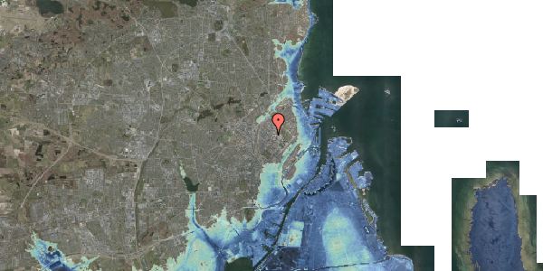 Stomflod og havvand på Fogedgården 11, 1. mf, 2200 København N