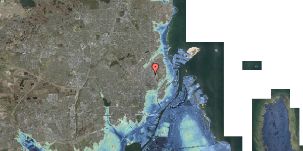 Stomflod og havvand på Fogedmarken 10, 4. tv, 2200 København N