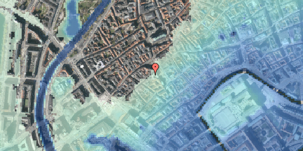 Stomflod og havvand på Frederiksberggade 1A, 1. , 1459 København K
