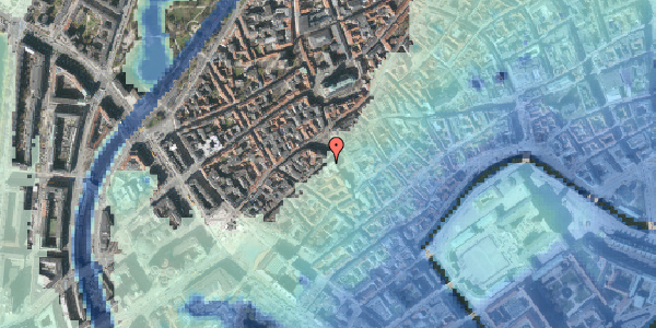 Stomflod og havvand på Frederiksberggade 1, 4. , 1459 København K
