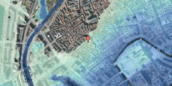 Stomflod og havvand på Frederiksberggade 5, kl. 2, 1459 København K
