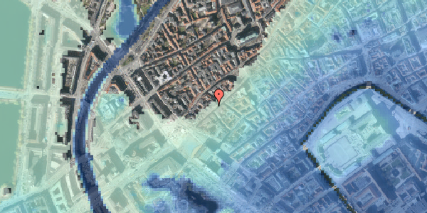 Stomflod og havvand på Frederiksberggade 24, kl. 3, 1459 København K