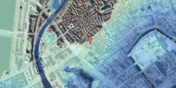 Stomflod og havvand på Frederiksberggade 25C, 2. th, 1459 København K