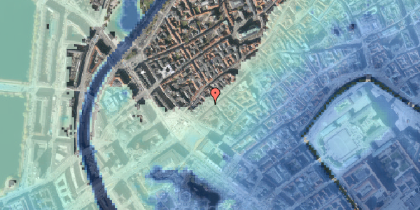 Stomflod og havvand på Frederiksberggade 28, kl. 3, 1459 København K