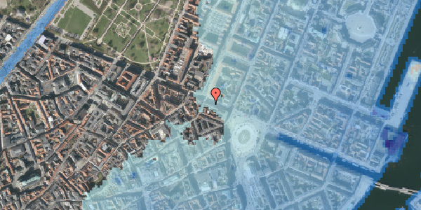 Stomflod og havvand på Gothersgade 15, 1. , 1123 København K