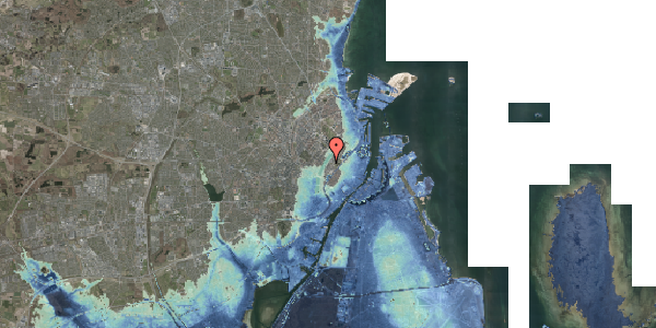 Stomflod og havvand på Gothersgade 158B, kl. , 1123 København K