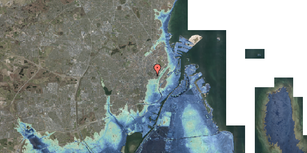 Stomflod og havvand på Griffenfeldsgade 13B, 3. , 2200 København N