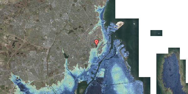 Stomflod og havvand på Griffenfeldsgade 24A, 1. mf, 2200 København N