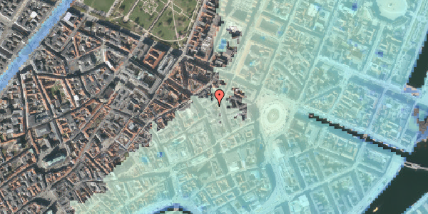 Stomflod og havvand på Grønnegade 12, 2. , 1107 København K