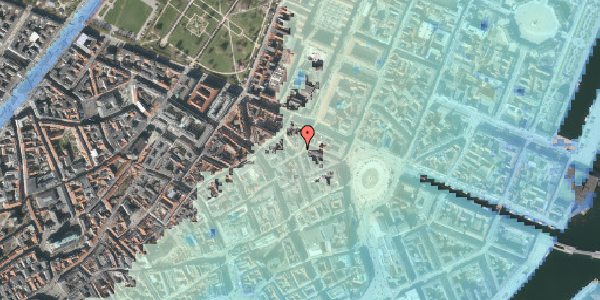 Stomflod og havvand på Grønnegade 27, 1. , 1107 København K