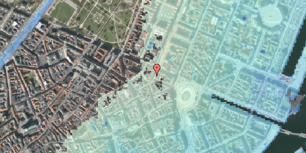 Stomflod og havvand på Grønnegade 35, 2. , 1107 København K