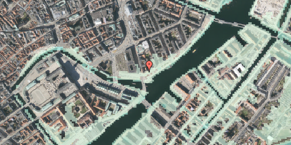 Stomflod og havvand på Havnegade 21, 1. , 1058 København K