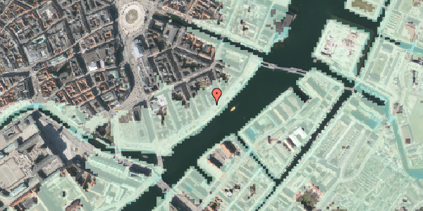 Stomflod og havvand på Havnegade 39, kl. , 1058 København K