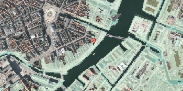 Stomflod og havvand på Havnegade 45, kl. , 1058 København K