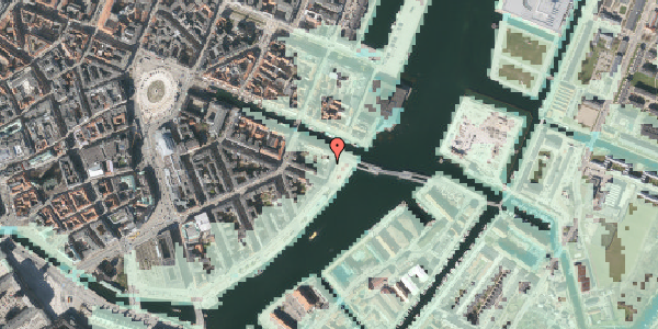 Stomflod og havvand på Havnegade 53B, 4. tv, 1058 København K