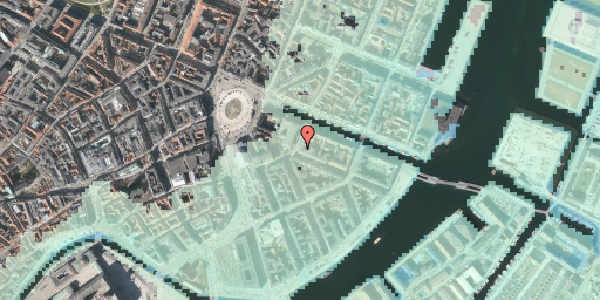 Stomflod og havvand på Heibergsgade 14, kl. , 1056 København K