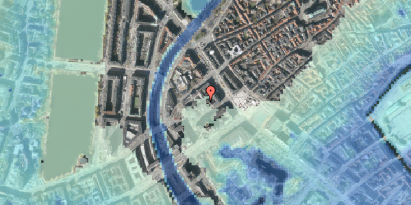 Stomflod og havvand på Jernbanegade 4A, 1. tv, 1608 København V