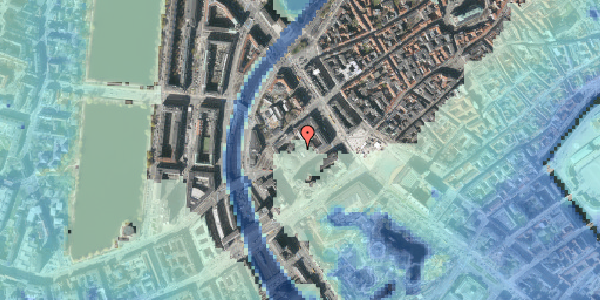 Stomflod og havvand på Jernbanegade 6A, 3. th, 1608 København V