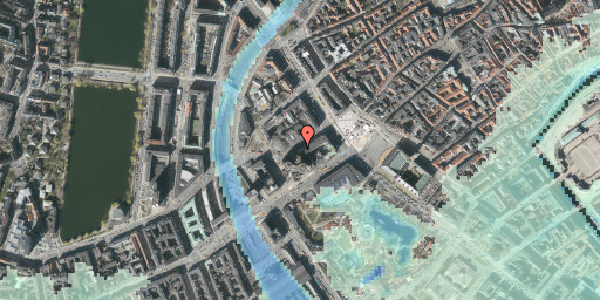 Stomflod og havvand på Jernbanegade 7, 6. , 1608 København V